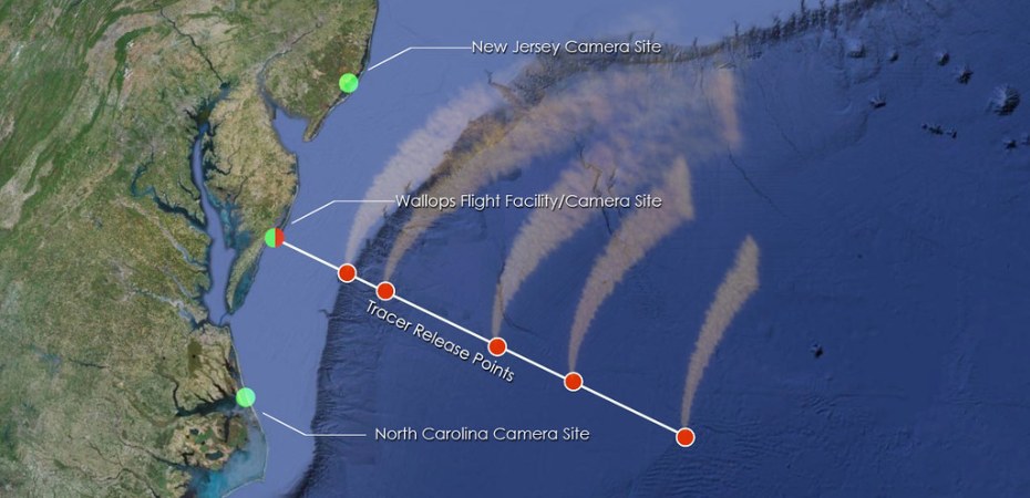 ATREX Tracer Release and Observation Locations
